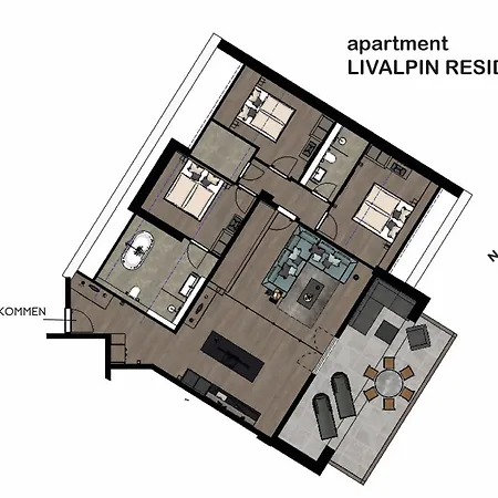 Livalpin - With Private Sauna & Whirlpool Apartment *