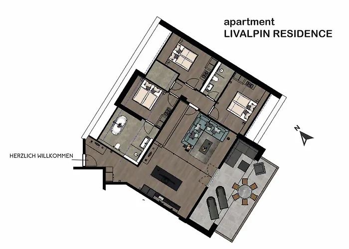 Livalpin - With Private Sauna & Whirlpool Apartment *